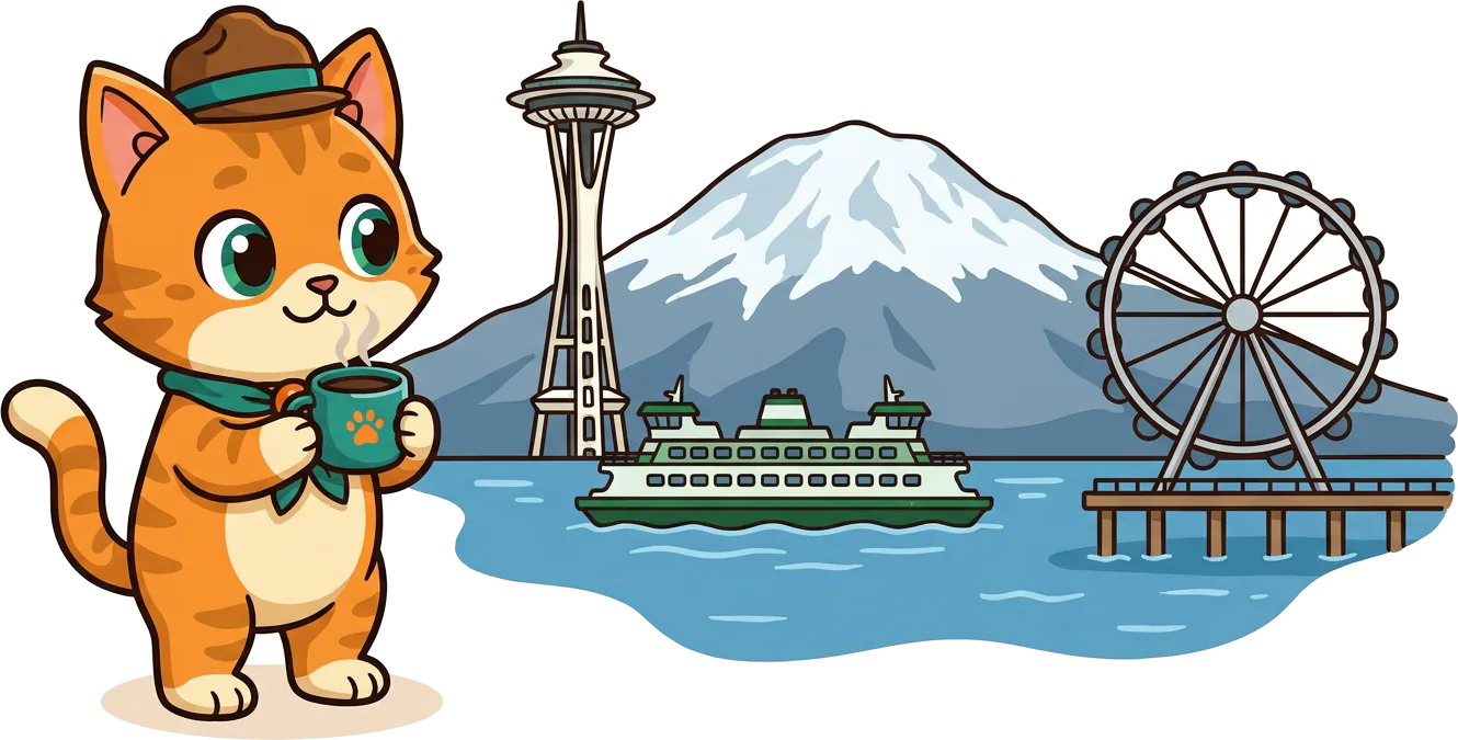 Scout frente al perfil urbano de Seattle